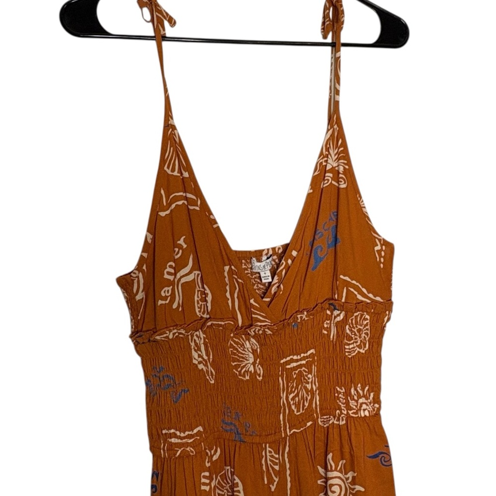 Stylish Orange Patterned Jumpsuit - image 3